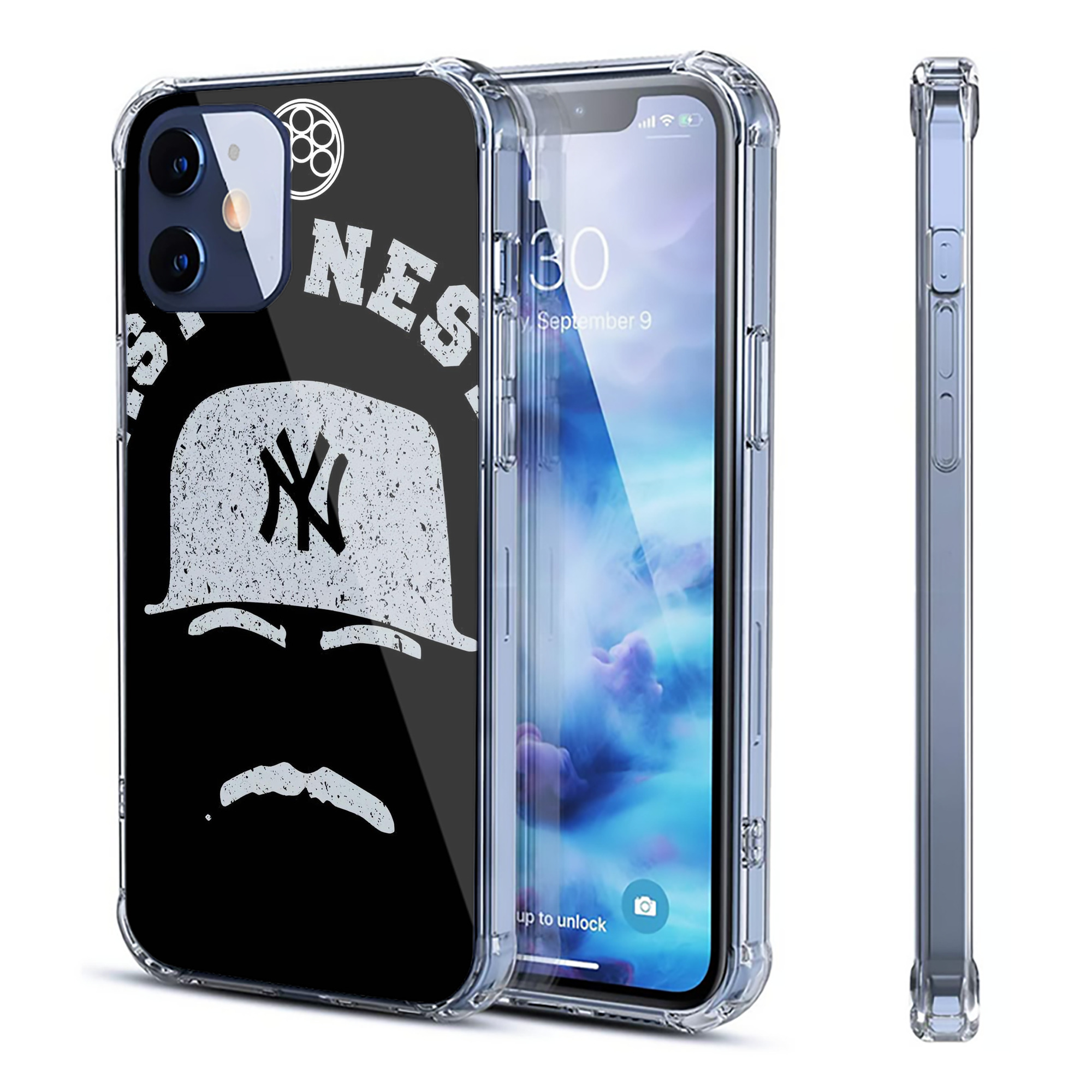 New York Yankees 152 Clear IPhone 12 Case – Soft TPU With UV Print – Enhanced Drop Protection, Precise Fit, Anti-Fingerprint, Customizable Design, Scratch-Resistant, Yellow-Resistant